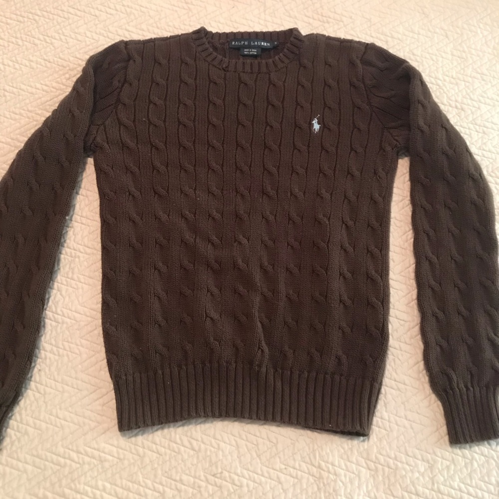 Chocolate Ralph Lauren Classic Crew